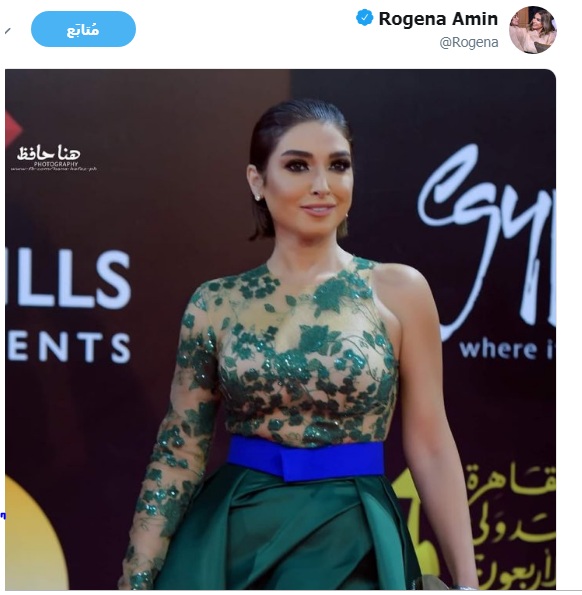 شاهد روجينا على السجادة الحمراء بمهرجان القاهرة السينمائي
