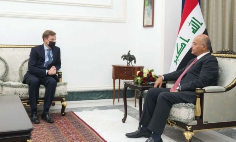 الرئيس العراقي: يشدد علي ضرورة تعزيز سلطة الدولة واستئصال الإرهاب