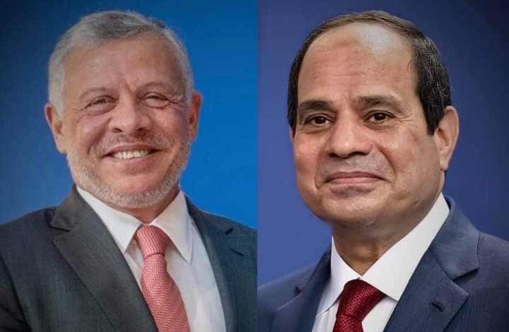 نص رسالة السيسي للعاهل الأردني بمناسبة مرور ١٠٠ عام على تأسيس المملكة