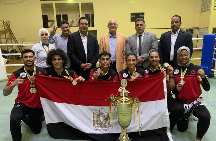 مصر تحصد المركز الأول وكأس إفريقيا لـ الكيك بوكسينج بالكاميرون