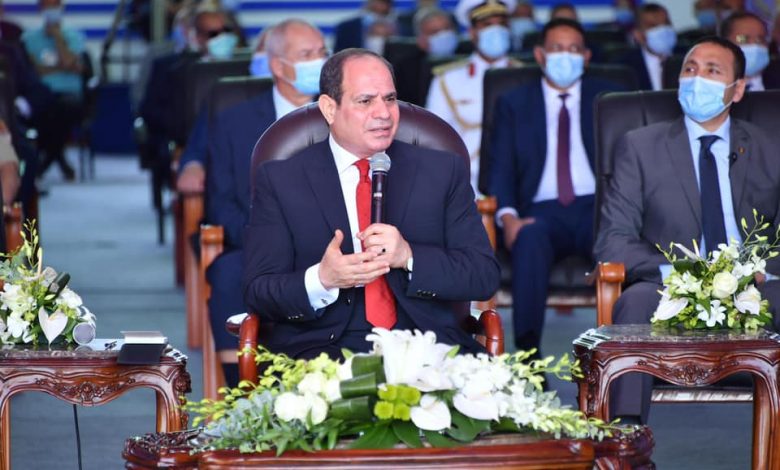 الرئيس السيسى من قناة السويس: لا تنازل عن حقوقنا التاريخية في مياه النيل.. والشهداء حموا المصريين بأرواحهم